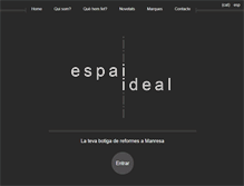 Tablet Screenshot of espaiideal.com